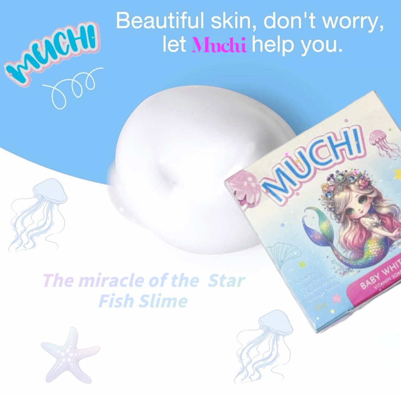 Muchi baby white vitamin soap 50g