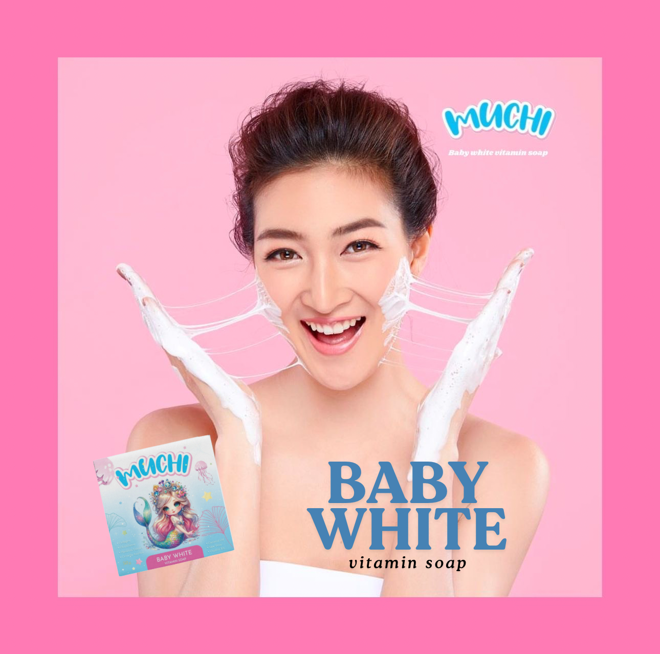 Muchi baby white vitamin soap 50g