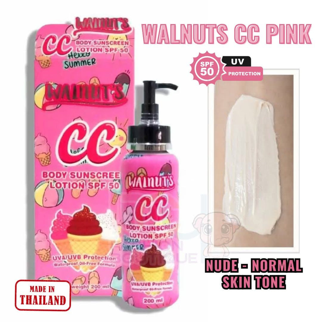 Walnut's CC Body Sunscreen Lotion SPF50 - Tone-Up Sun Protection