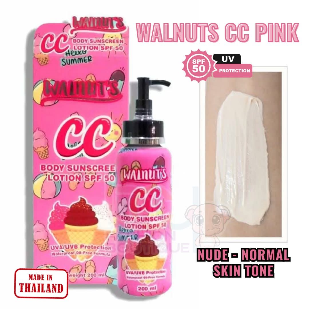 Walnut's CC Body Sunscreen Lotion SPF50 - Tone-Up Sun Protection