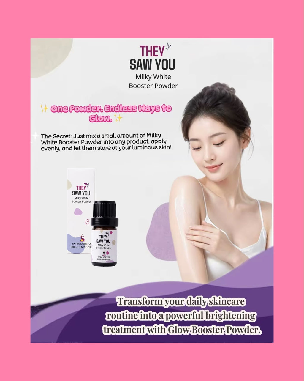 THEY SAW YOU Milky White Booster Powder