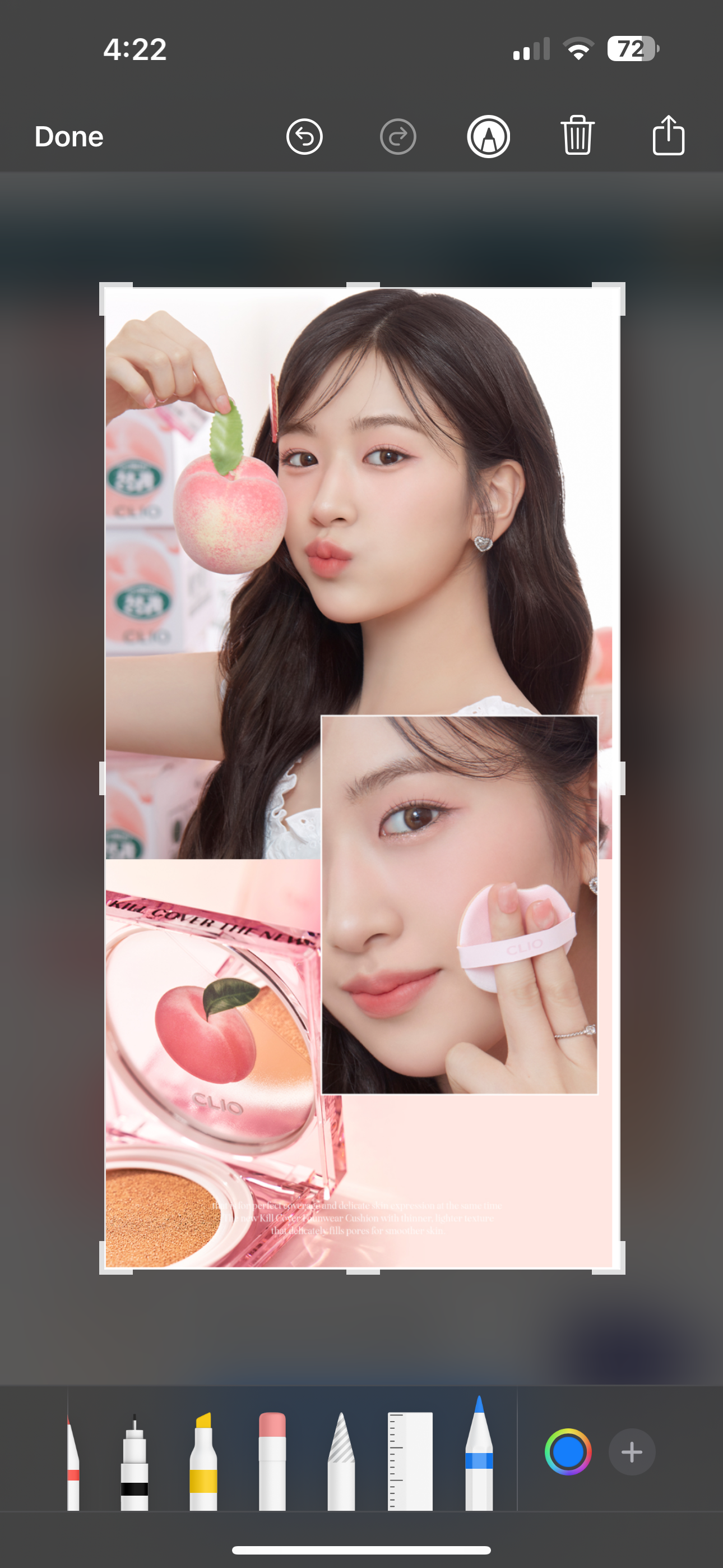 CLIO KILL COVER THE NEW FOUNWEAR CUSHION (PEACH EDITION+Refil 1EA)