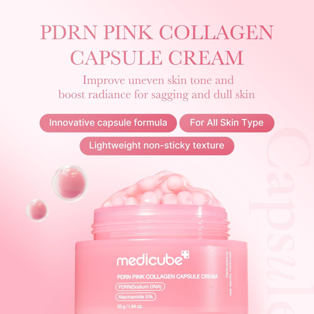 Medicube Collagen & Salmon Pink Capsule Cream – 55g