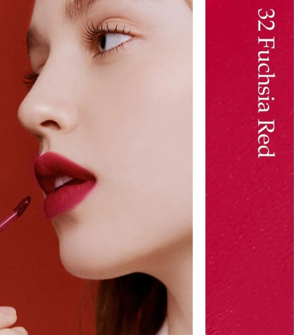 Peripera Ink the Velvet Lip Tint, High Pigment Color, Longwear, Weightless, Not Animal Tested, Gluten-Free, Paraben-Free (032
FUCHSIA RED)