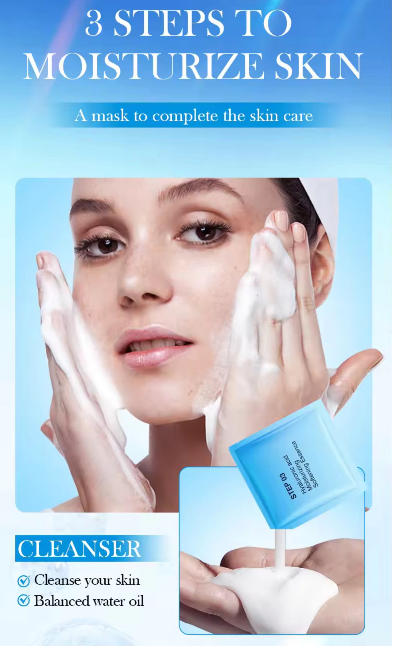 SADOER 3-Step Hyaluronic Acid Trilogy Mask

Hydrate. Rejuvenate. Glow. All in One Pack!
