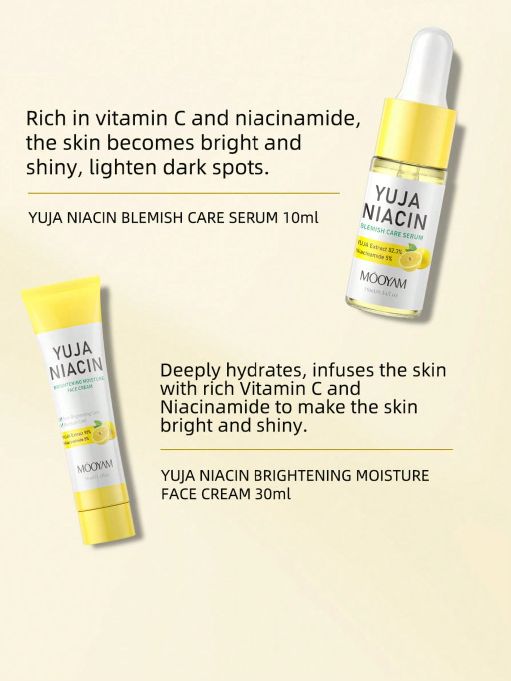 Mooyam Yuja Niacin 30 Days Miracle Brightening Starter Kit - 1pack (4 items)