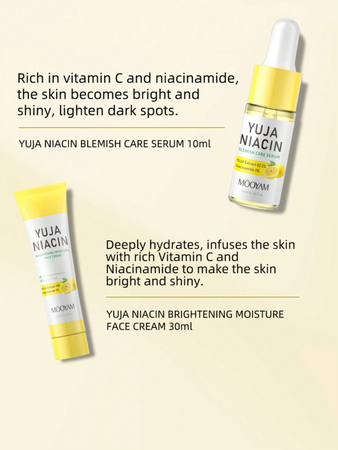 Mooyam Yuja Niacin 30 Days Miracle Brightening Starter Kit - 1pack (4 items)