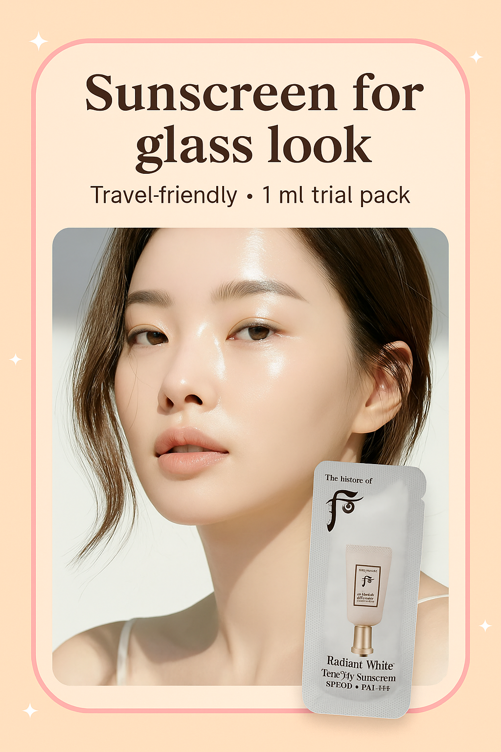 🌸 The History of Whoo

Radiant White Tone Up Sunscreen SPF 50+/PA++++ (1ml Trial Pack)-1 sachet