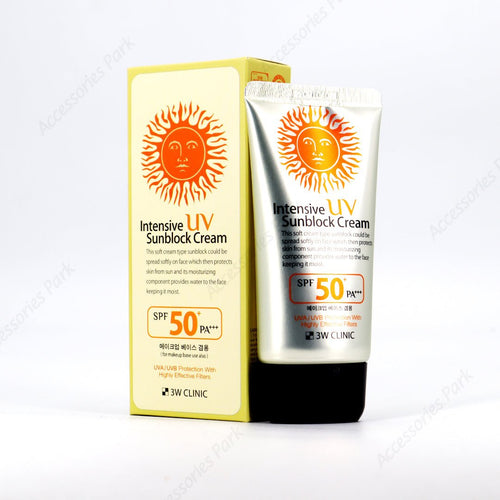 3W Intensive UV Sunblock Cream SPF50 PA+++