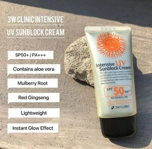 3W Intensive UV Sunblock Cream SPF50 PA+++