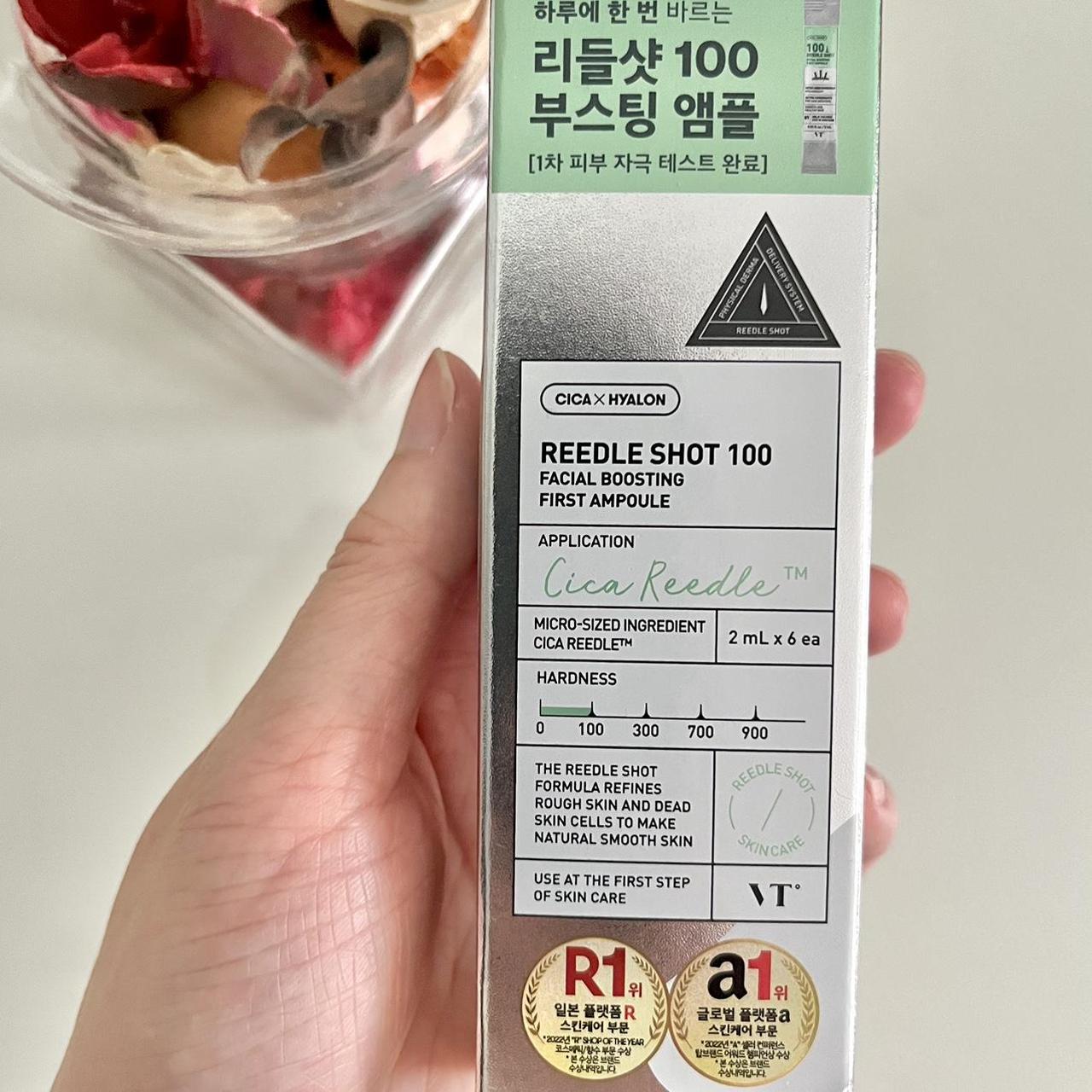 🌿 VT Reedle Shot 100, Cica x Hyalon Facial Boosting First Ampoule 2ml x 6