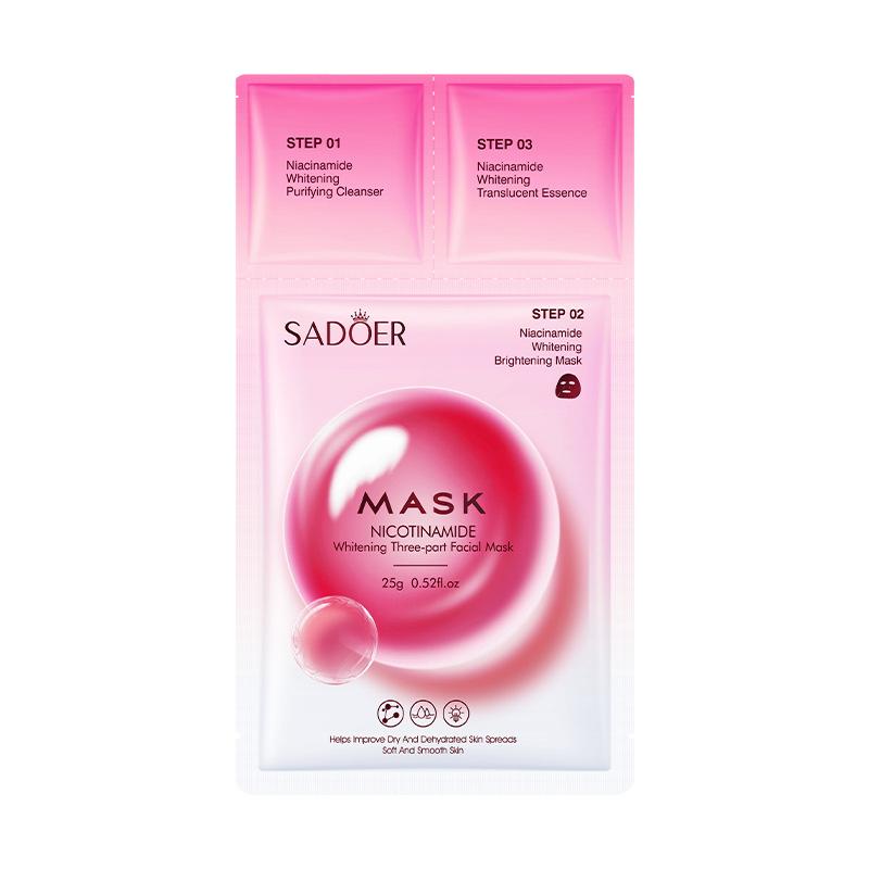 Brighten Up, Glow On – The 3-Step Secret to Glass Skin!”                SADOER 3-Step Nicotinamide Whitening Facial Mask

Glow in 3 Simple Steps – Cleanse, Treat, Brighten!