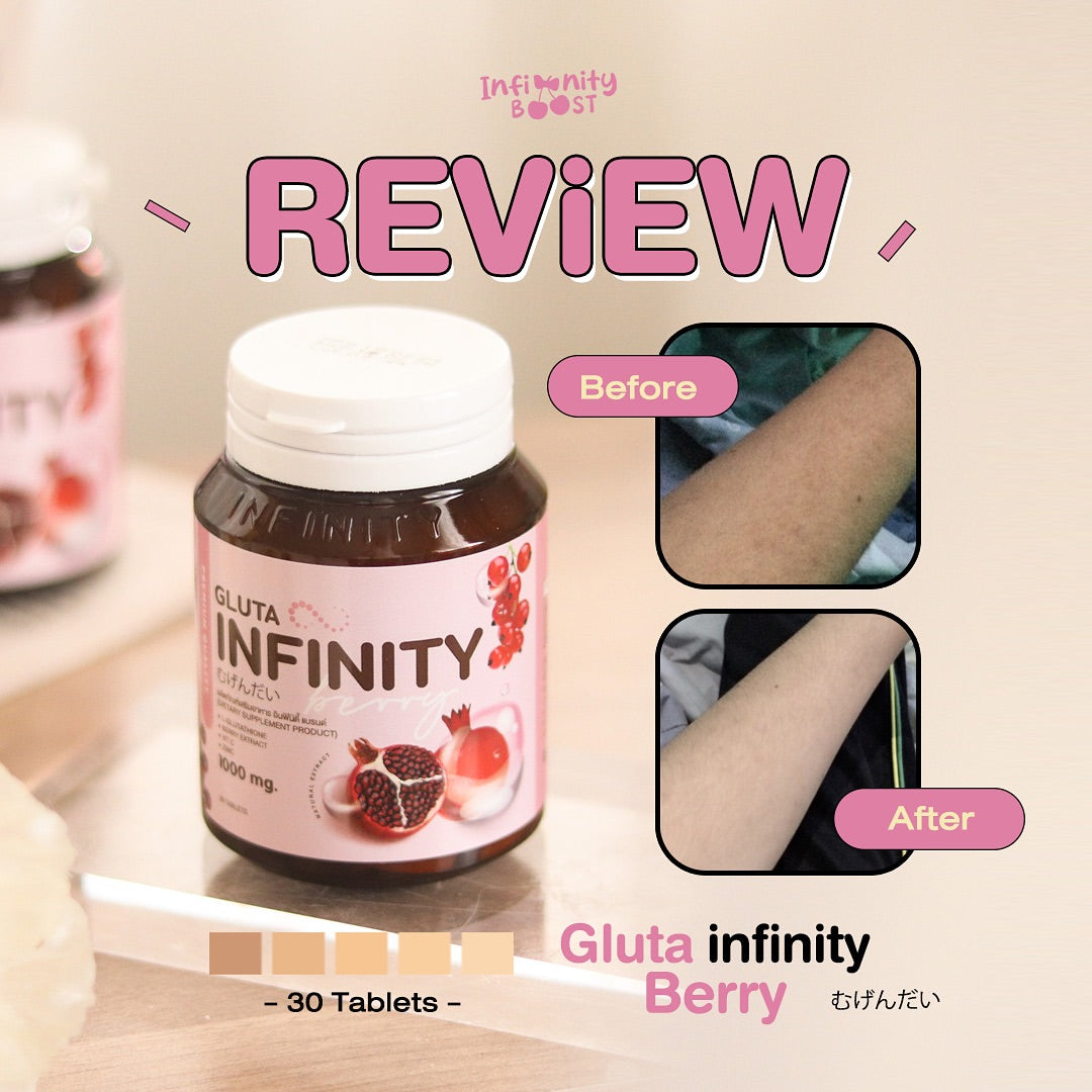 Gluta Infinity 1000mg Natural Whole Body Skin Whitening Supplement 30 Tablets